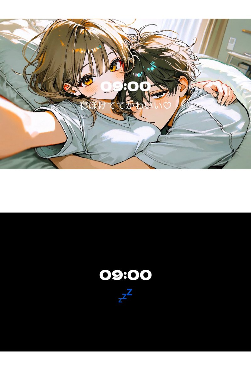 0nzn_nzn0's tweet photo. 🍒プロンプト配布
#NZN_prompt 

セトログ風カップルツーショ
ベッドで寝ぼけ編💤

男女逆転させた2種類ございます！
リンクにて配布です😆
🔗 https://t.co/erUNDm13ID

リプライ欄に注意点やセトログ風にするコツなど書いておきます₍ᐢ.ˬ.ᐢ₎ https://t.co/ag3OQ1dObR
