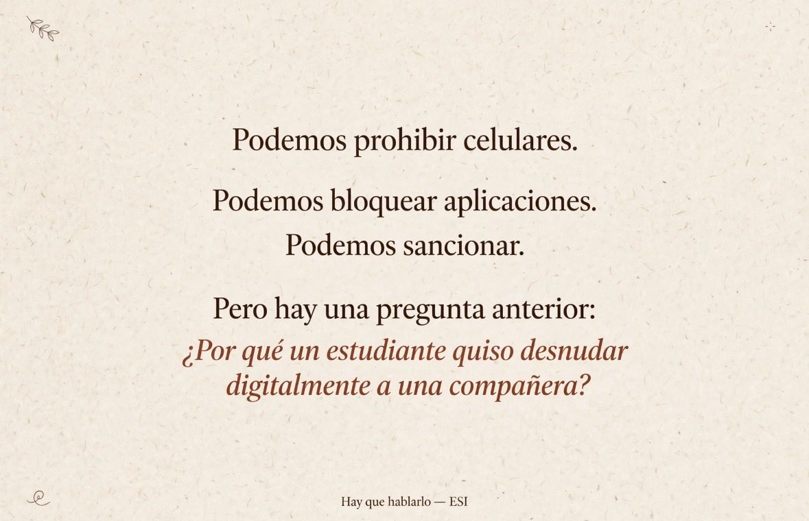 HayQueHablarlox's tweet photo. Dejemos de preguntar "¿cómo bloqueamos la IA?"
Y empecemos a preguntar "¿qué estamos enseñando sobre consentimiento y respeto?"

Porque el cuerpo de otra persona no te pertenece. Ni siquiera en una pantalla.

@lawilli @adatasur @MaruOrtizTw @EnzoAnaGaiman #ESI #consentimiento https://t.co/eq9cgBsuLq