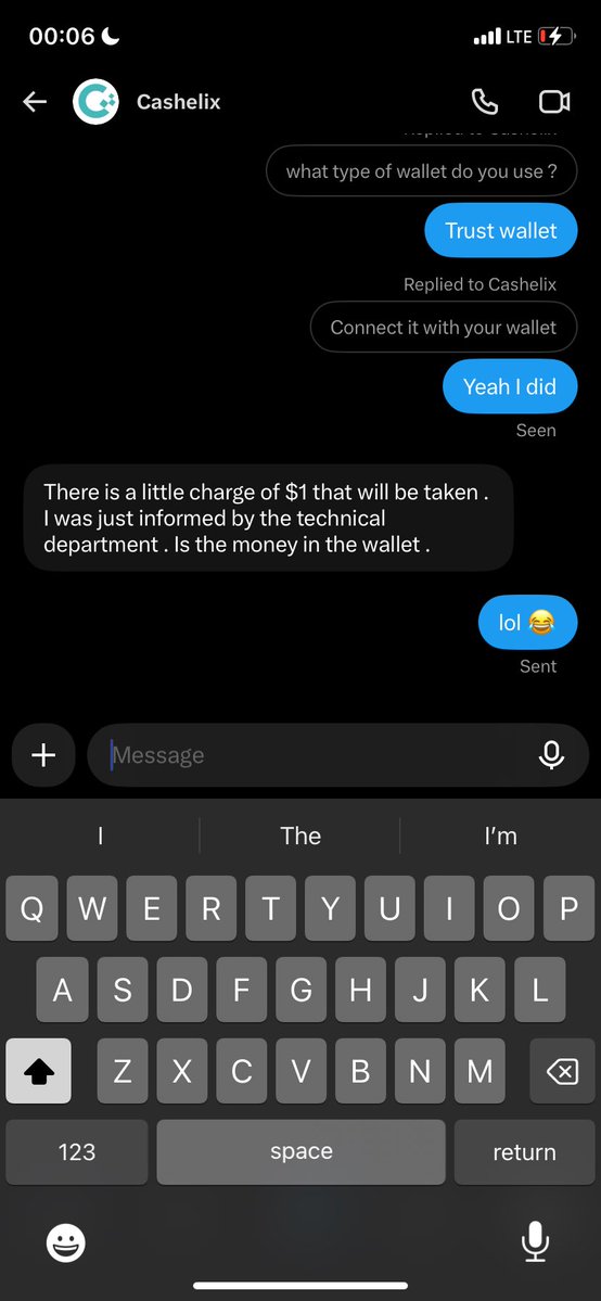 deevee069's tweet photo. Stay safe, everyone! ⚠️

This is how scammers try to drain wallets. Never connect your main wallet to unverified links or sign suspicious transactions.

@cashelixCASX blocked me the moment he realized my wallet was empty😭 He was only after my funds.

Please be careful https://t.co/699f4DEEWX
