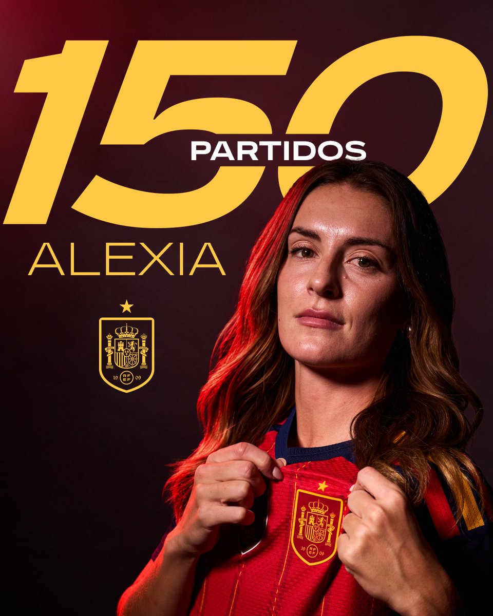 SEFutbolFem's tweet photo. 🫰 Hay publicaciones que son historia del fútbol y esta es una de ellas:

¡𝗔𝗹𝗲𝘅𝗶𝗮 se convierte en la primera española en alcanzar 𝟭𝟱𝟬 𝗶𝗻𝘁𝗲𝗿𝗻𝗮𝗰𝗶𝗼𝗻𝗮𝗹𝗶𝗱𝗮𝗱𝗲𝘀 con la @sefutbolfem!

👑 GRACIAS POR TANTÍSIMO.

#JugarLucharYGanar https://t.co/H03V2sRchW