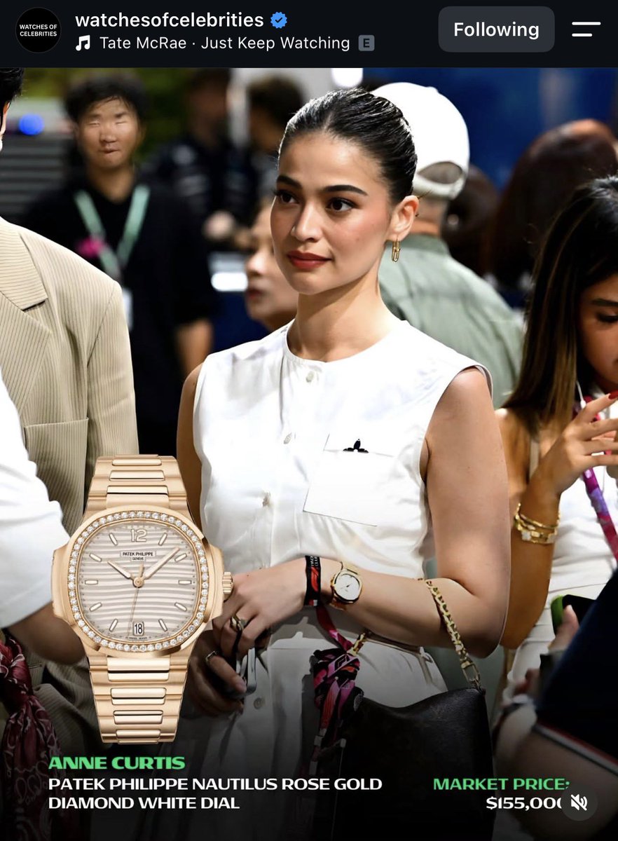 SuperACStan's tweet photo. Ikaw na talaga Miss @annecurtissmith ang mahal mama 💎😭⏱️

📸 IG: watches of celebrities https://t.co/TemWySb0wf