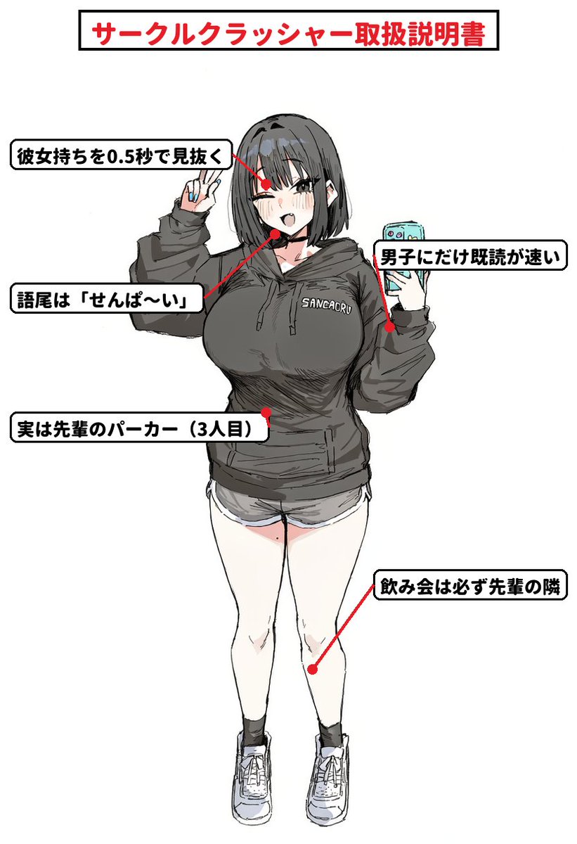 kaniasbrn's tweet photo. サークルクラッシャーの取扱説明書
（1/6） https://t.co/xx2FHkaIzA