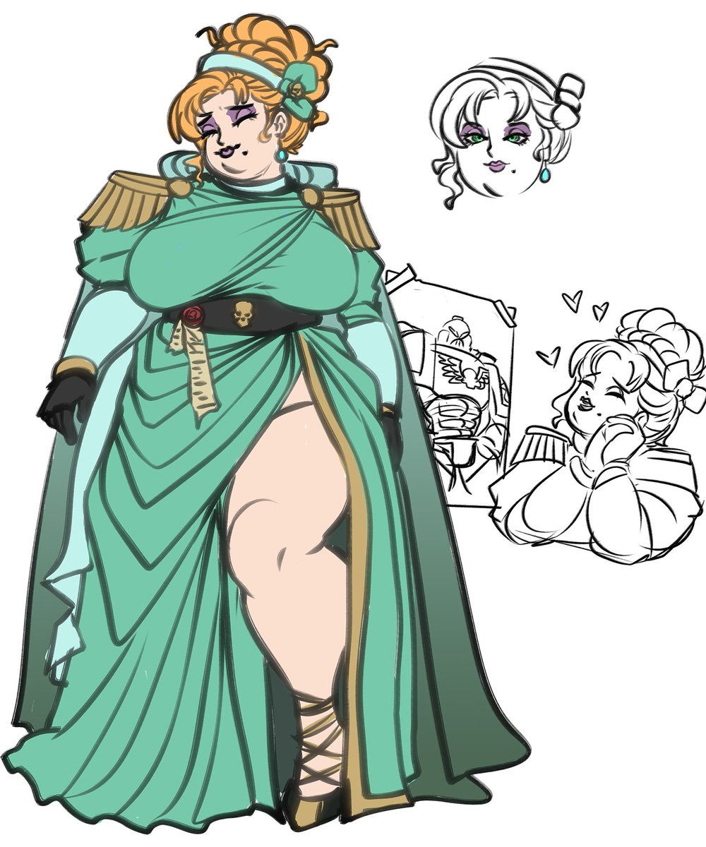 KumratArt's tweet photo. I love Warhammer and being silly with characters! I hope I give folk whiplash.

 #PortfolioDay https://t.co/6quLDabQDI