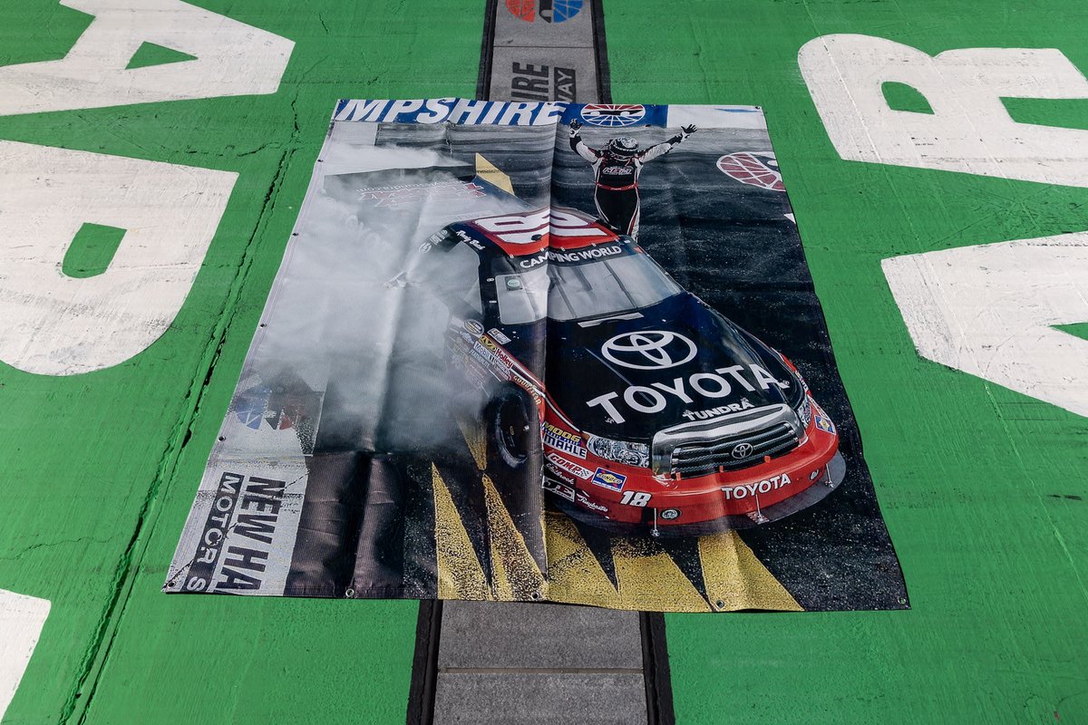 NHMS's tweet photo. Remembering Rowdy. 🏁

These one-of-a-kind banners celebrated Kyle’s memorable moments at “The Magic Mile” during NASCAR weekend. Now, you have the opportunity to own a piece of that legacy while supporting a meaningful cause.

Proceeds benefit Samantha and Kyle Busch’s Bundle of Joy Fund.

View the banners and place your bid: https://t.co/x4GrZVeyNO