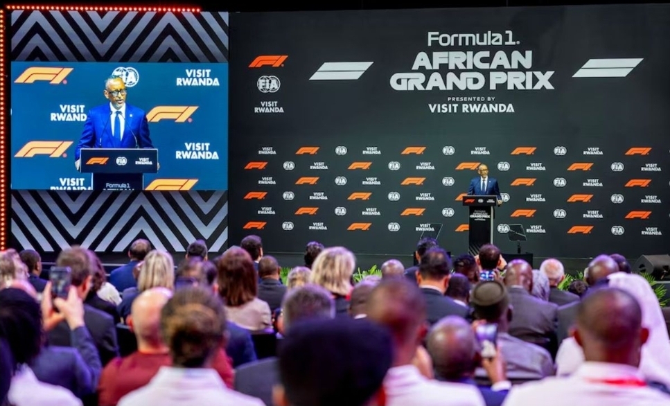 ntvkenya's tweet photo. Rwanda to host F1 race from early 2030s in 10-year deal

https://t.co/0lnpahYWA7 https://t.co/vOcjxZ0brX