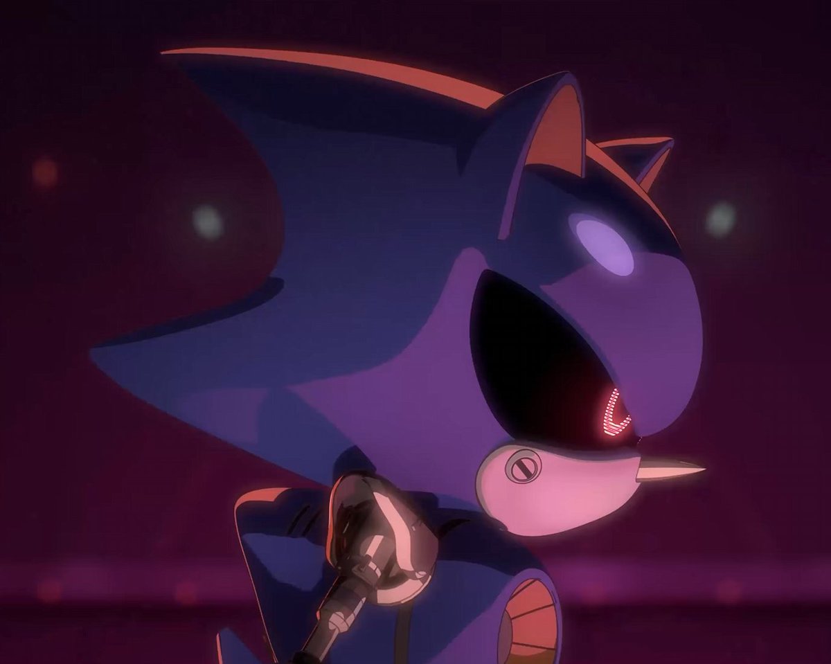 axpovious360's tweet photo. Super Metal discussion aside i think these two frames are really interesting, it almost looks like Metal isn't expecting the emeralds? to me he looks almost in pain in the second picture, as if he's transforming by force. possibly overanalyzing but it's cooooool https://t.co/aFtoGvK4fl