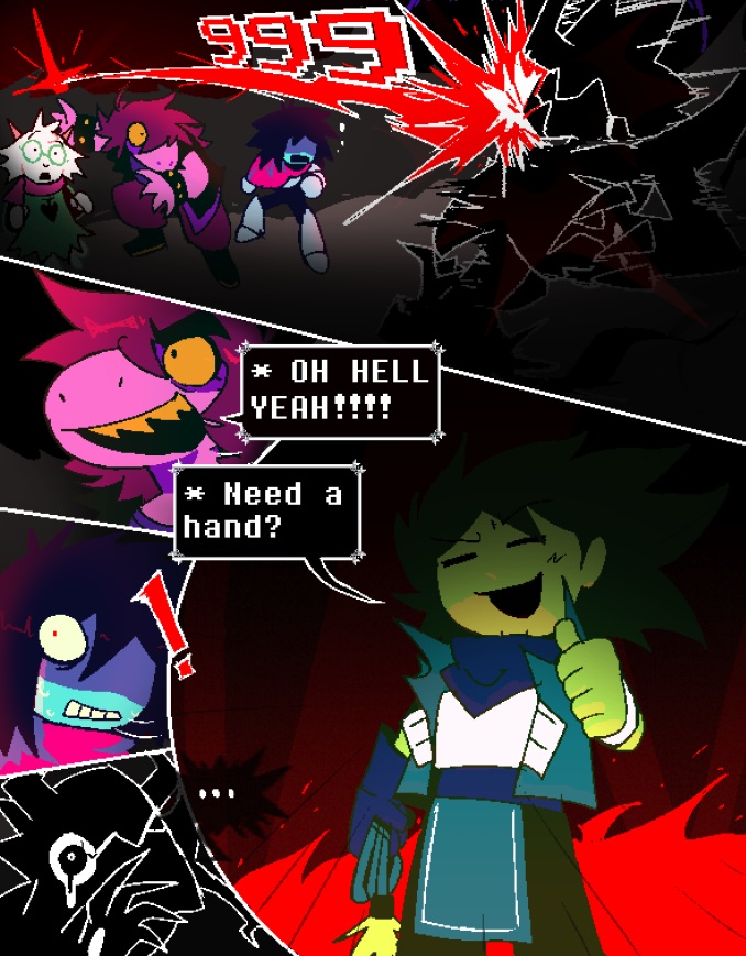 SpookyDude1204's tweet photo. legit deltarune leaks (#Frisktober day 13) https://t.co/BhJxZwnpem