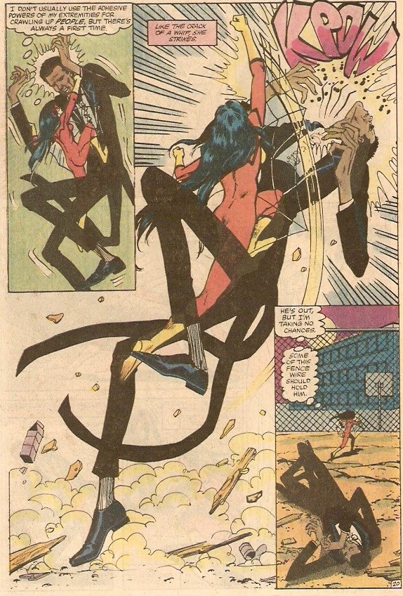 Freela89279bql's tweet photo. @Ana_Nevermore if we're really scraping the barrel for flopped characters, there's literally a black Slenderman in Spider-Woman 😭 https://t.co/C8Nd0cxxOI