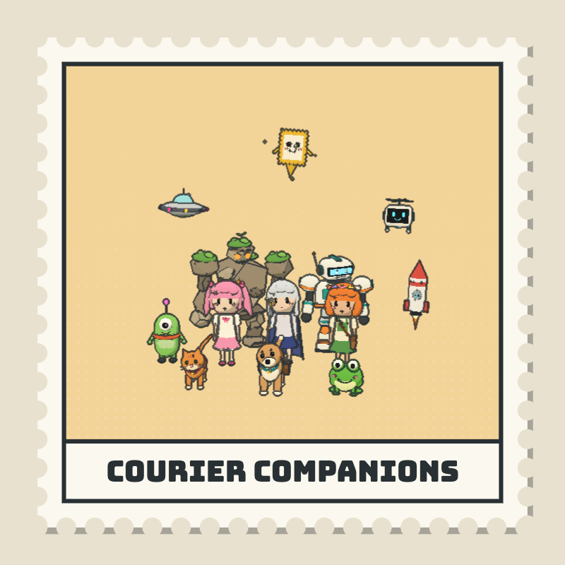 PlayCourierWld's tweet photo. Community ask for companions
We try to shipped

own your companion by spending $Stamp 
Soon https://t.co/aym8OvB0G8