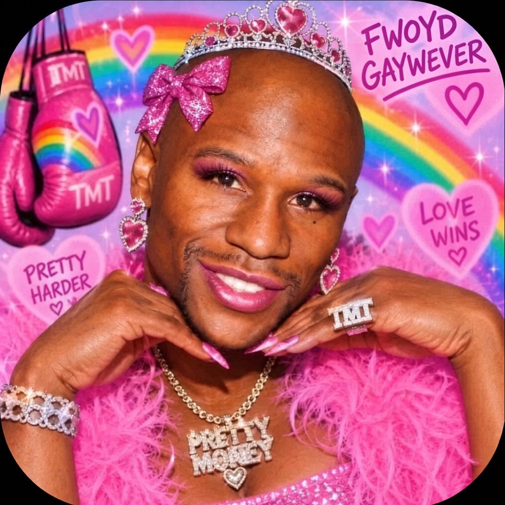 crypto_bitlord7's tweet photo. You will from here on be known as Fwoyd Gaywever @FloydMayweather 

And this is the community token you can’t rug: 

GjMrz9j5Bt5Va1tsqfi71XpcqKAbhFoyPxw9CAzZpump https://t.co/LFBU4yFHi7