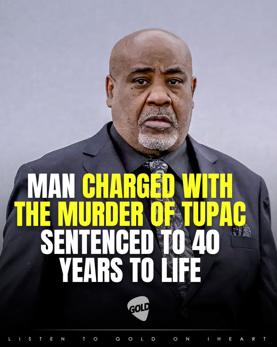 GOLD_1017's tweet photo. Former gang boss Duane "Keffe D" Davis has been sentenced to at least 40 years in prison for orchestrating the murder of Tupac Shakur. https://t.co/xlwwf7e8Y9