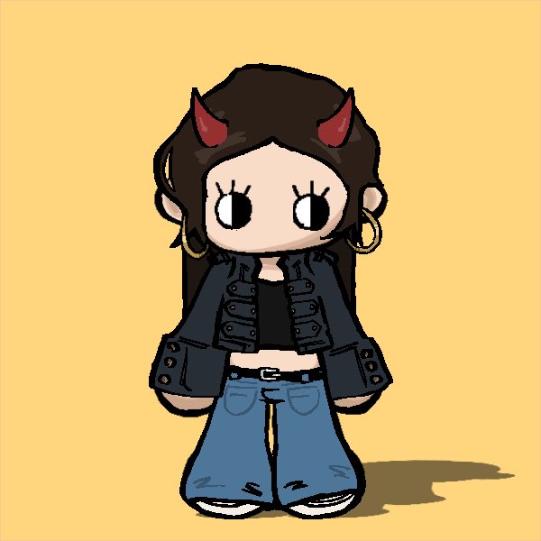 batflop67's tweet photo. Hello everyoomf,, this is me irl, yes I have horns cuz I’m mischievous like that https://t.co/B1bSK2TSw7