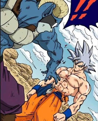 PerfectedEvo's tweet photo. Then, we have this peak art in the Manga. An entity who has absorbed the powers of an ANGEL IN TRAINING breaking his hand upon punching Goku's chest. That alone should speak volumes about Goku's durability, and this is just from the Moro arc, not current Goku. https://t.co/Kv4kWAIgjj