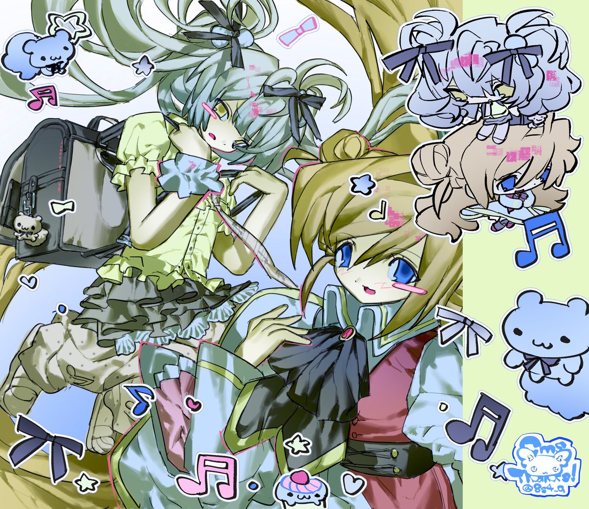 8s4_q's tweet photo. 簡易一枚絵skeb全て納品しました！ https://t.co/67RHmYyOcu
