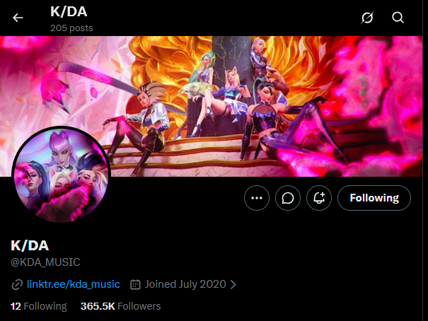 BessWisty's tweet photo. And @KDA_MUSIC UPDATED their pfp and banner again!!!!! They are catching fireeee https://t.co/ChYt3wHq7V