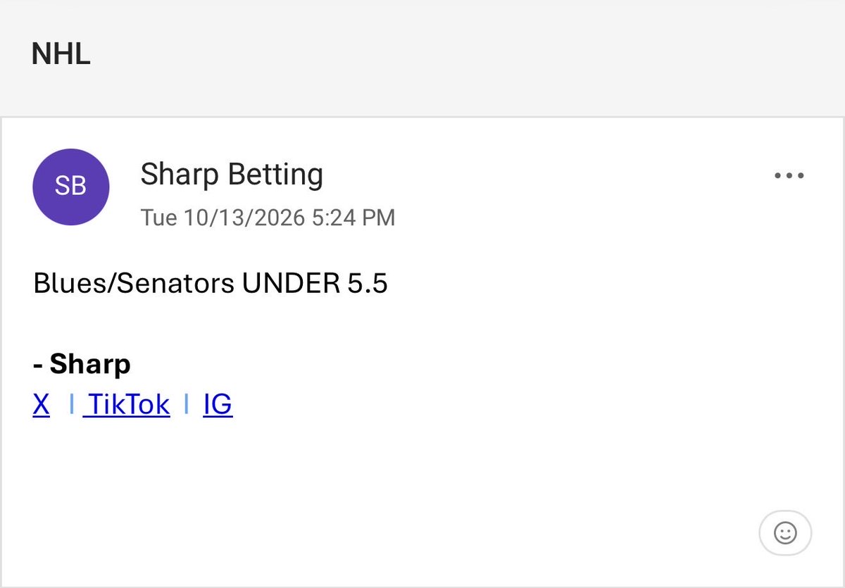 sharpestbets's tweet photo. NHL in progress https://t.co/vgUCeneALR