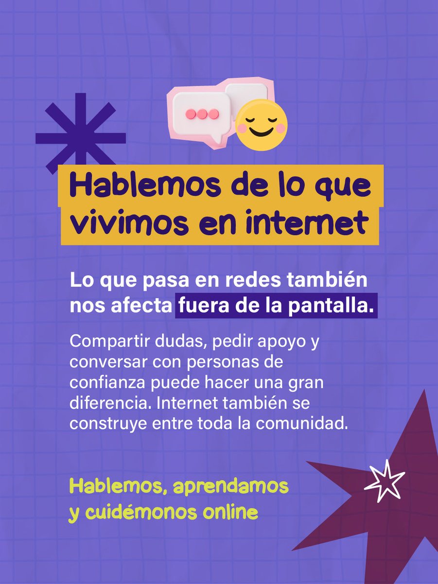 promsex's tweet photo. Hablar sobre lo que vivimos en internet, cuestionar lo que vemos y pedir apoyo cuando lo necesitamos también es parte de cuidarnos. 

#EstamosEnLínea #InternetSeguro #PodcastAdolescente #RedesSociales https://t.co/h4OimNJJVi