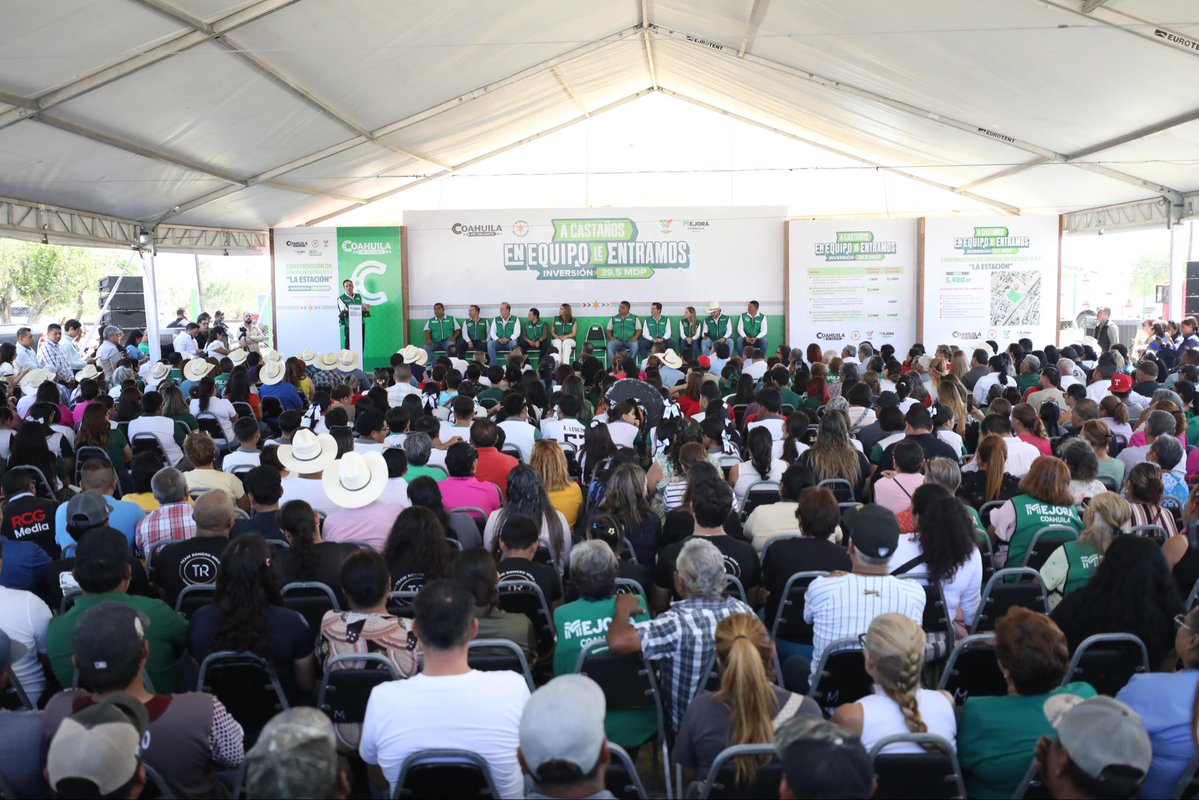 manolojim's tweet photo. con el cual vamos a invertir 39.5 MDP para fortalecer los servicios públicos y mejorar los espacios de este gran municipio de Coahuila. ¡Seguimos avanzando #PaDelanteCoahuila! 👍🏼🤠💪🏼 (2/2) https://t.co/3AbQTjFHgG
