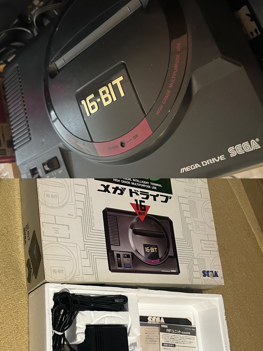 SuperSisi's tweet photo. Today I got my new mega drive! I gave up to try and fix my old one and it arrived beautifully .. it is like new 🥲 I paid a little more for the box with all the manual and the  condition is amazing. Very worth it for me! https://t.co/lDhuOJ5uXm