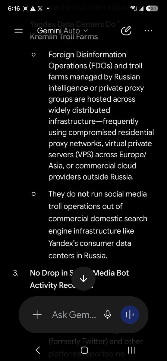 Chido071's tweet photo. @LouiseMensch This is incorrect and does not align with cyber security threat assessment reports. Foreign influence bots do not operate on Yandex servers, https://t.co/5A7rLXyX4U