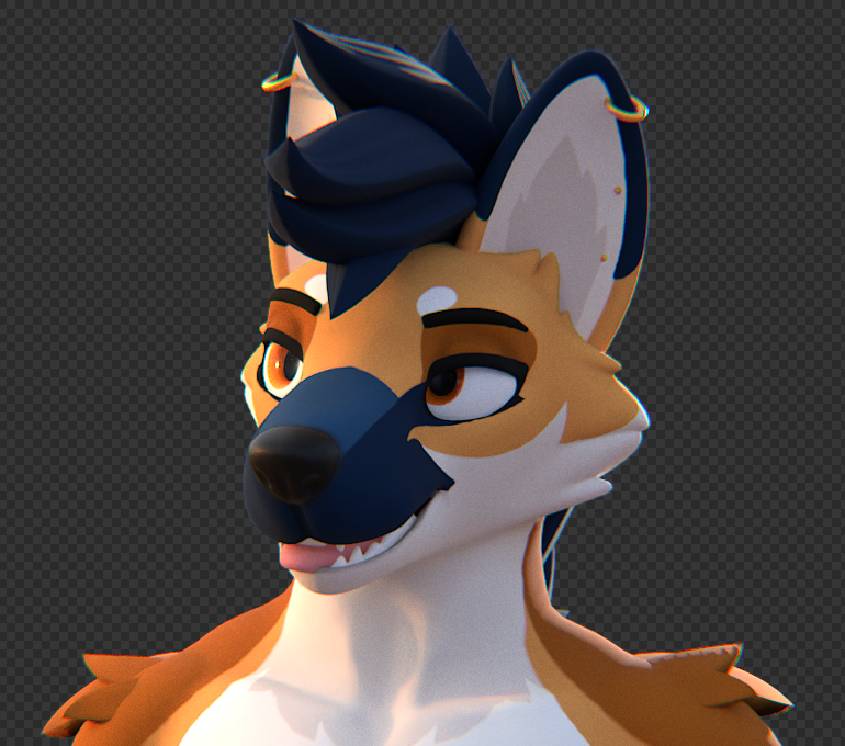 AlkalineCanid's tweet photo. One more post today before I go radio silent for a bit again, but just wanted to share some face rig/improvement stuff i've been doing for my main model

Even though I'm far too busy these days to make more characters, I've been slowly trying new things so I don't get rusty lol https://t.co/g6DF2n6fBw