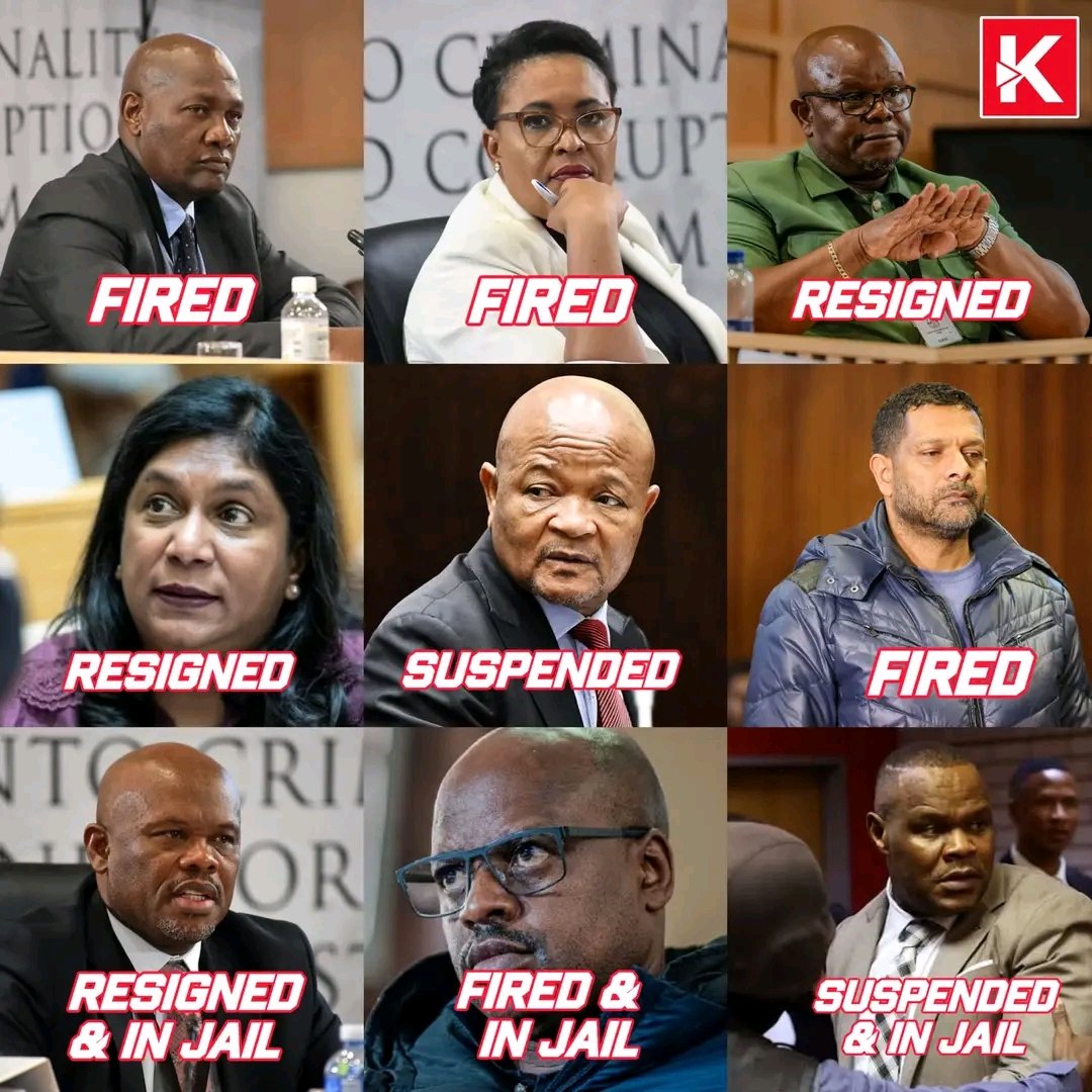 mntwanomhle10's tweet photo. All General Mkhwanazi wanted was his PKTT and 121 dockets.

🔴 Richard Shibiri — SAPS Organised Crime head — FIRED

🔴 Rachel Matjeng — SAPS Forensic Services senior official — FIRED

🔴 Lesetja Senona — KwaZulu-Natal Hawks head — RESIGNED

🔴 Andrea Johnson — Head of the NPA’s Investigating Directorate Against Corruption — RESIGNED

🔴 Senzo Mchunu — Minister of Police — SUSPENDED

🔴 Feroz Khan — SAPS Crime Intelligence deputy head — FIRED

🔴 Shadrack Sibiya — SAPS Deputy National Commissioner for Crime Detection — RESIGNED

🔴 Julius Mkhwanazi — EMPD deputy chief — FIRED

🔴 Fannie Nkosi — Organized Crime Office — FIRED

"They shouldn't have closed down the
PKTT. I was not going to be bothered but they... I was minding my business in KZN and they closed a unit in the province, so that made me to start asking questions until I ended up knowing what's happening in Gauteng” - General Nhlanhla Mkhwanazi