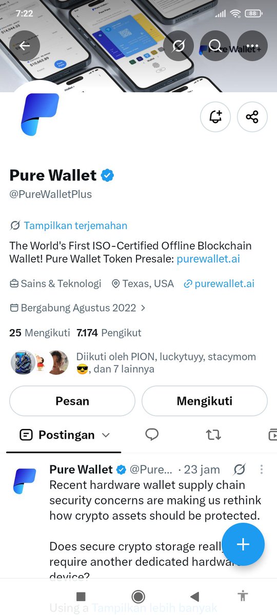 pendiem_cwk's tweet photo. @webeeu @PureWalletPlus @LarryPureLabs Camerad https://t.co/paegmaxJ8a