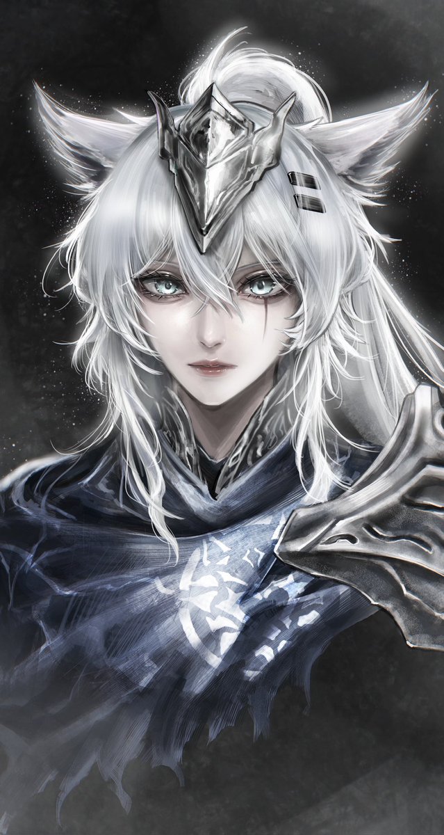 Noreen0830's tweet photo. 久违的练习了一下厚涂也算是给自己皮肤出了个售后。
#Arknights #Lappland #アークナイツ https://t.co/lmgX9tHyRL