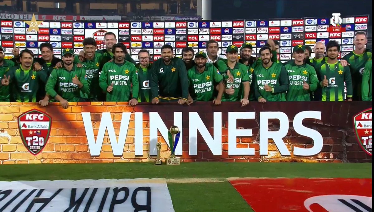 PCBLive_PAK's tweet photo. ANOTHER SERIES VICTORY FOR PAKISTAN AT HOME. https://t.co/WH99ogcIqm