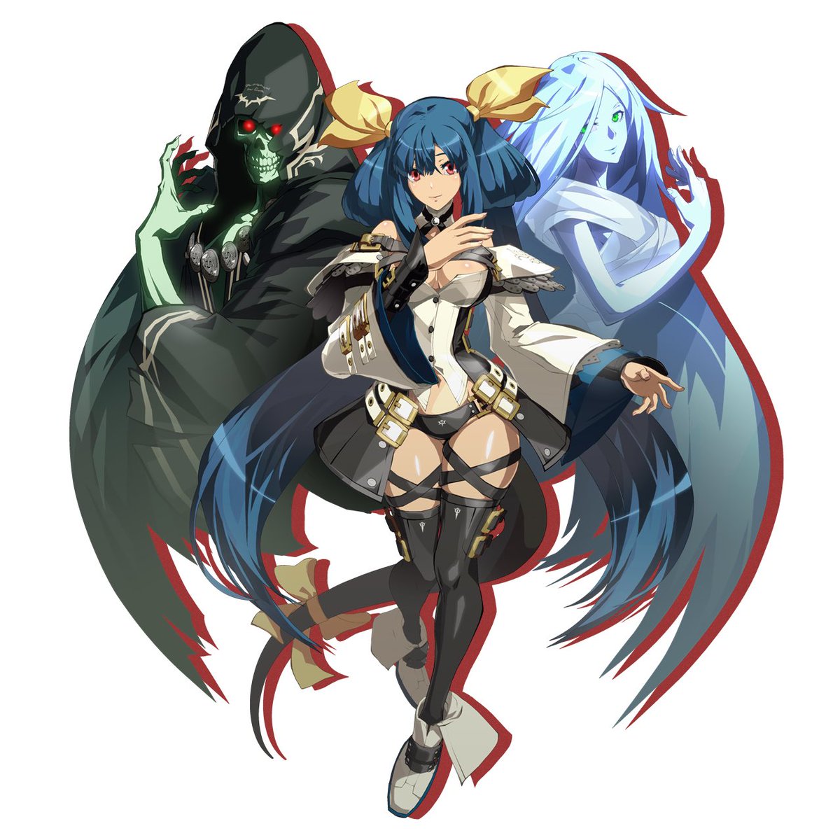 x2DRaven's tweet photo. I finally gave in and got guilty gear strive, and I found my main Queen Dizzy, I love her design so much and her guardians are cool. I won’t lie I bought her mistaking her XRV outfit for an alternative outfit, but I fell in love with her design and guardians so not a loss https://t.co/e9JpBPaUJq