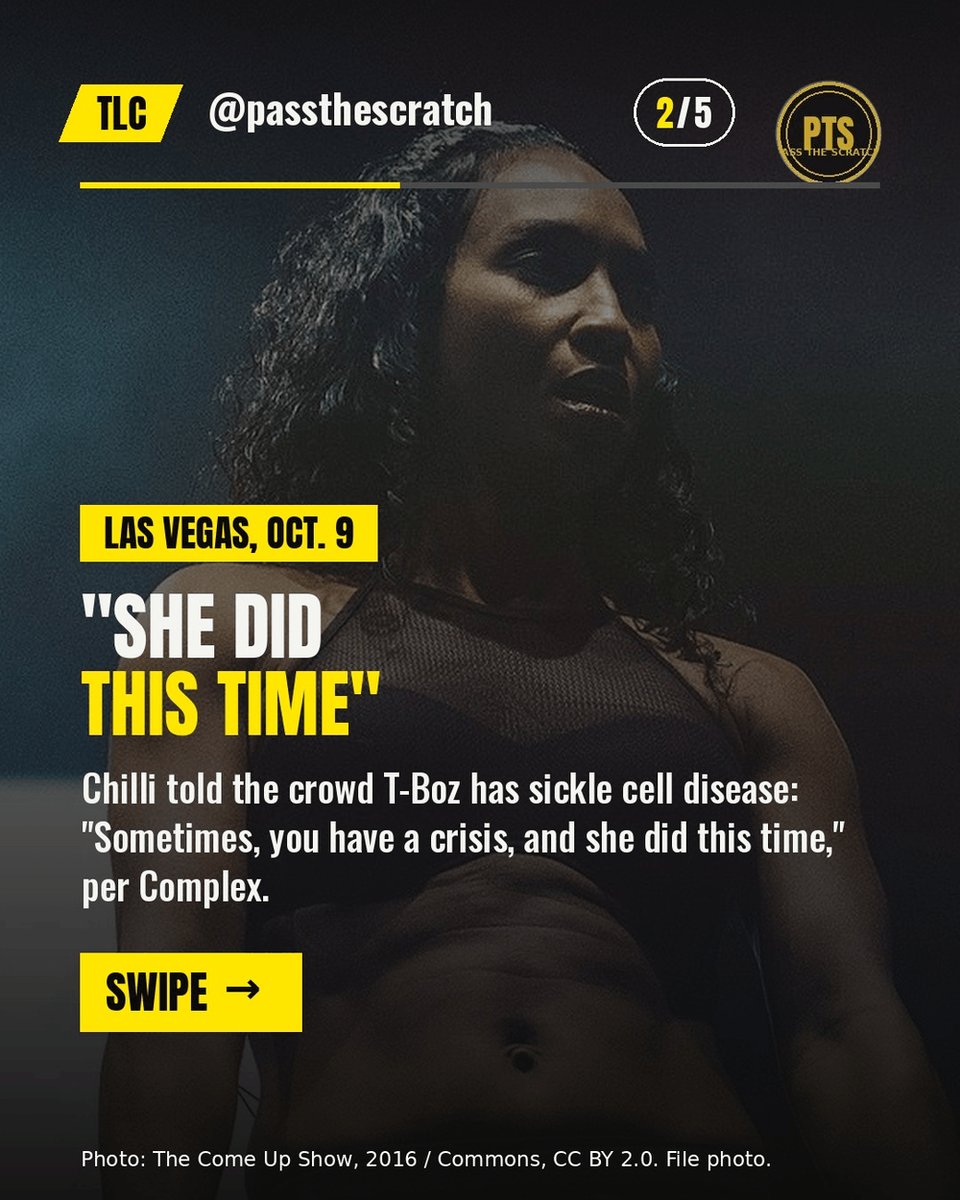 cryptonewb_e's tweet photo. Chilli says T-Boz is taking the time she needs "to get back to 100 percent" after a sickle cell crisis, per Complex. No return date yet, per TheGrio. Sending love.
#PassTheScratch #TLC #TBoz
Photos: Commons https://t.co/050Isuk7y0