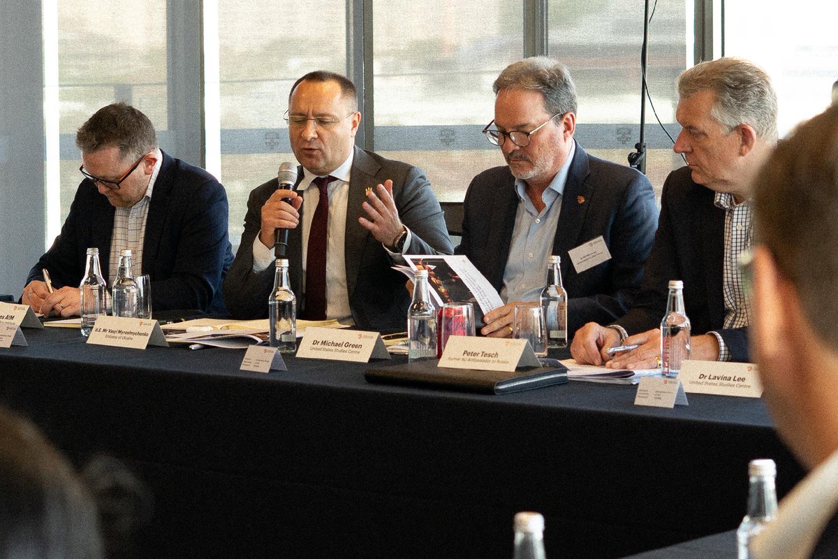 USSC's tweet photo. How should Australia and its Indo-Pacific partners respond to deepening China–Russia–North Korea alignment?

USSC convened 40+ experts, policymakers and diplomats to examine the implications. Our final report is due later this year. https://t.co/0GD0gJLbiQ