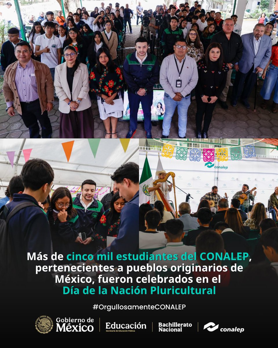 CONALEP_Mex's tweet photo. #Entérate

🙌La educación técnica también habla en lenguas originarias. Estudiantes del #CONALEP, celebraron el “Día del Estudiante de Pueblos Originarios: "Tu voz es un canto libre", en el marco del #DíaDeLaNaciónPluricultural

🔗Toda la información en👉 https://t.co/rw5TbiqBTL https://t.co/NvXnk6yIFG