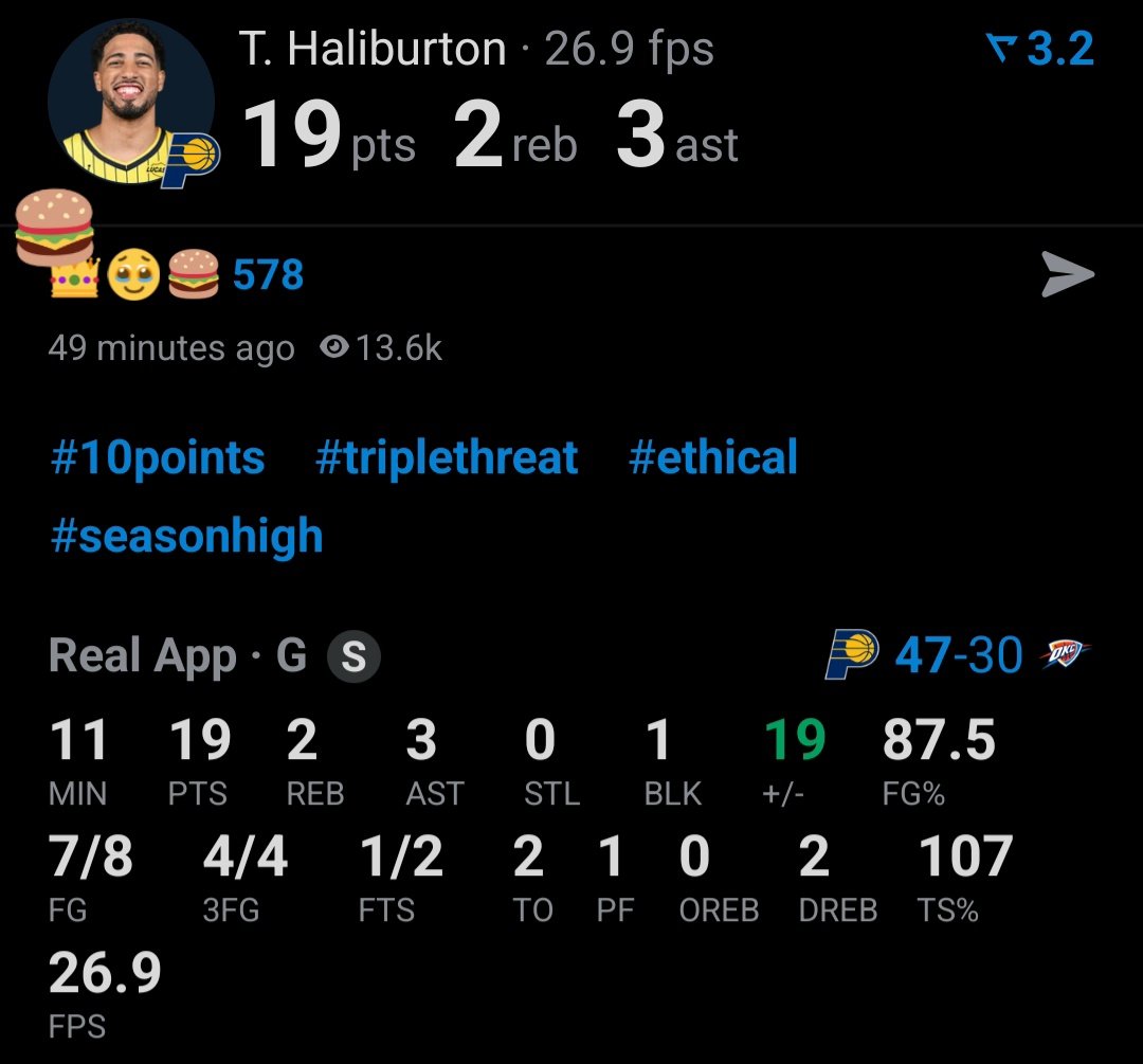 Hali_to_Siakam's tweet photo. This is what Tyrese Haliburton would've done in game 7 of the Finals if his achilles didn't explode https://t.co/o2kIYC0XJa