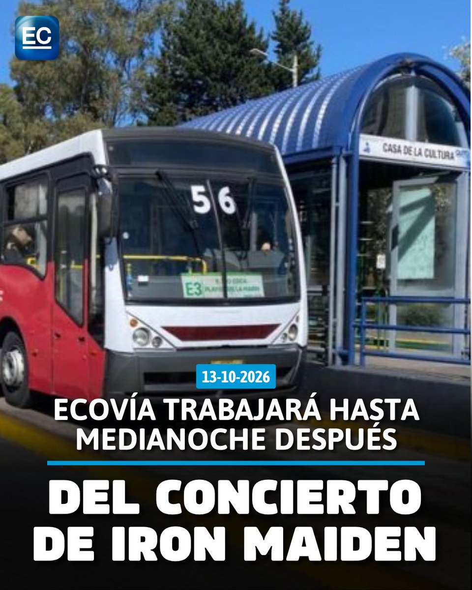 elcomerciocom's tweet photo. 👉 https://t.co/MkxchKr4XC || La Ecovía saldrá desde las 23:00 de la parada Naciones Unidas hacia Quitumbe y la Río Coca. 👇👇👇 https://t.co/PRuVuowiRN