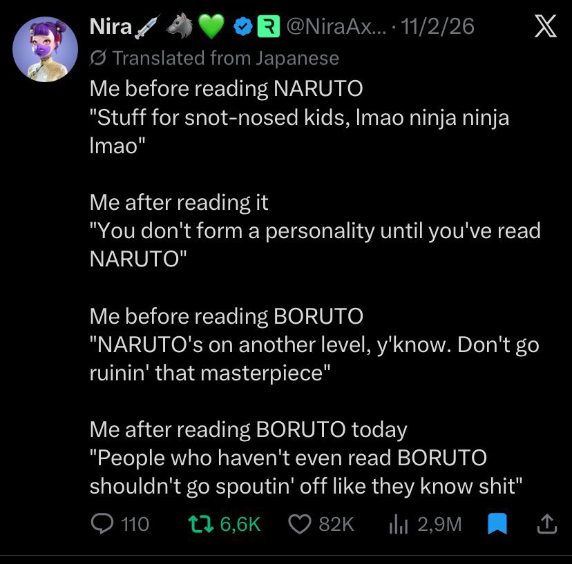 Trukage's tweet photo. @icyspiderman I think Boruto fans should not be worried https://t.co/VNuDSZ0lp0