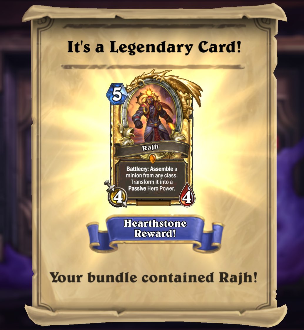 ben_heathstone's tweet photo. Pre-purchase Legendaries came through with an update 🎁 #hearthstone https://t.co/KduL2q0FIk