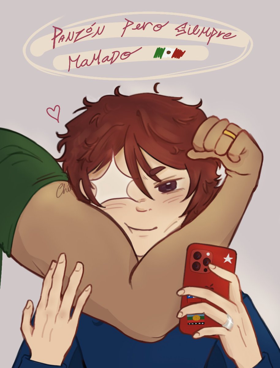 intip0hz's tweet photo. México podrá estar panzón pero se trae unos brazotes para cargar a su chileno
🇲🇽🇨🇱
#countryhumans #countryhumanschile #countryhumansmexico #mexchi https://t.co/9J56kT9mqm