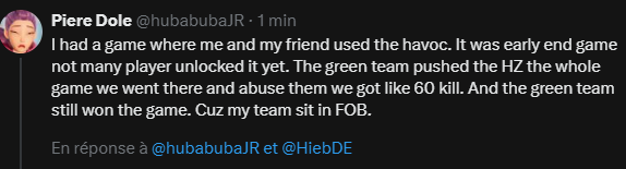 AlmanaxWinch's tweet photo. @hubabubaJR @HiebDE Sorry i'm to angry at stupid people, so for both of us i will again, tell you to not serve me in a plate, non sense that invalidate your fuckery, thanks for telling me you did 60 kills in a game while loosing it, this is wonders, what a "loss", how hard it had to be on that havoc https://t.co/XvNfpHHTCL