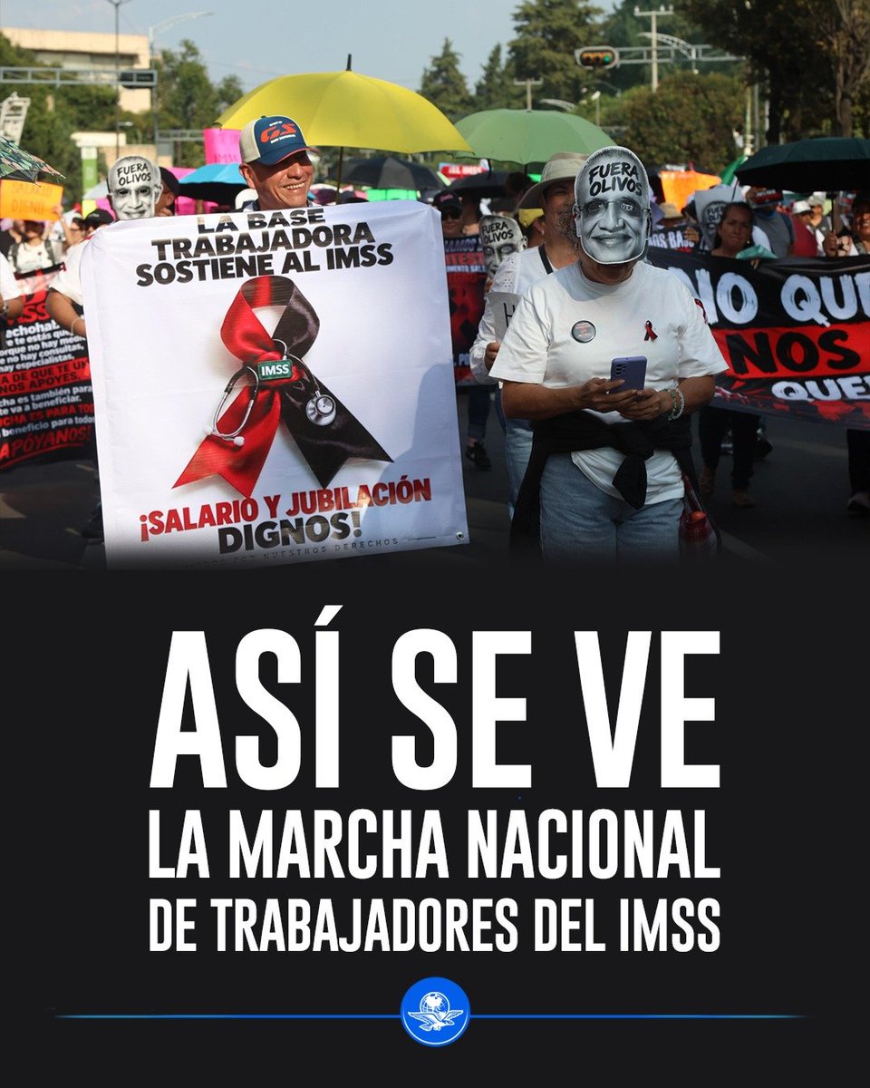 El_Universal_Mx's tweet photo. 🚨 Trabajadores y jubilados del IMSS tomaron las calles para manifestarse por la falta de insumos y por un salario digno. 👇🧵 https://t.co/dE282qHX1U