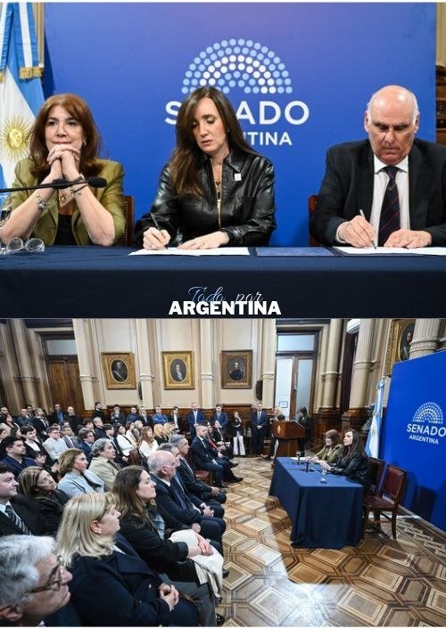 todo_xargentina's tweet photo. 🇦🇷 La vicepresidente Victoria Villarruel impulsó el Programa de Pasantías Educativas Rentadas del Senado de la Nación, una iniciativa destinada a acercar a los estudiantes universitarios al ámbito legislativo y brindarles experiencia laboral vinculada con sus carreras. https://t.co/rZF5JQ18lf