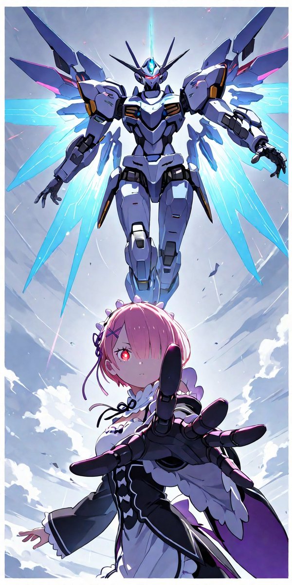 alche1031's tweet photo. #AIイラスト
#AIイラスト好きさんと繋がりたい
#リゼロ
#ラム
ラム専用機案 https://t.co/qoMwermxVq