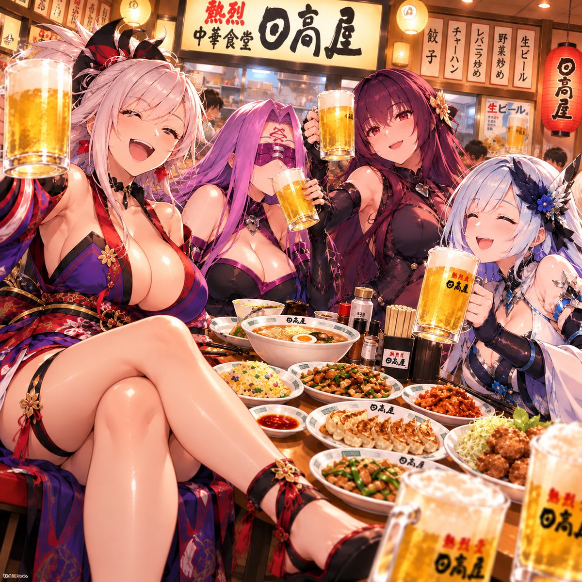 AIsetouchi5569's tweet photo. お疲れ様でしたーーー‼️✨🍺🍜🍥

#FateGrandOrder
#宮本武蔵
#メドゥーサ
#スカサハ
#ブリュンヒルデ https://t.co/nnHaeIWyrF