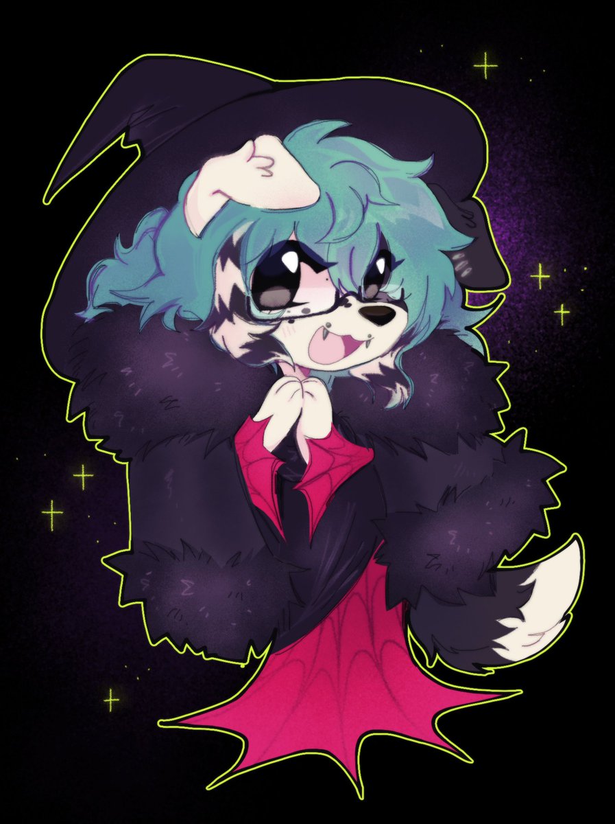 raccoonosamu's tweet photo. witch puppy ! https://t.co/zObLYUbzIs