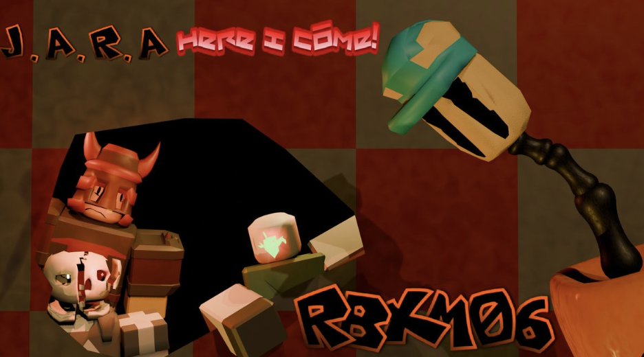Justanotherasym's tweet photo. @__Exptic Hello! 
We are called J.A.R.A (Acronym for Just Another Roblox Asym)
We are a semi-serious parody of pre-existing asyms, while also changing up the formula for the gameplay, with survivors being able to respawn and the killers having to kill them a certain amount of times! https://t.co/iEimUOa5Hq