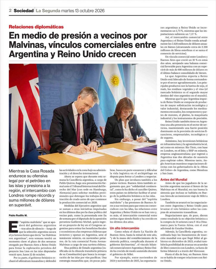 Jou_Kaiser's tweet photo. Nos están agarrando pal palanqueo... 
GB y Argentina pueden arreglar perfectamente sus problemas sin meternos al baile. Y si Argentina es libre de comerciar con la pérfida Albión, entonces y con mayor razón, debiesen dejarnos tranquilos a nosotros, que no tenemos querellas con ella, si hacemos lo propio.