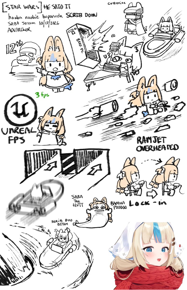 Anonamos_701's tweet photo. Stream doodle canvas for the Galactic Racer stream with Saba tonight! Thanks for playing!!

#sabart https://t.co/oscmHK619o