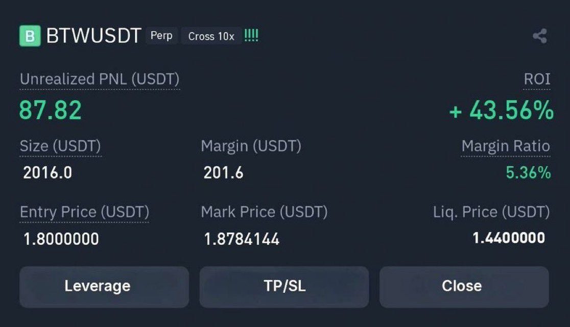 jugsdetilingua's tweet photo. $BTW TP1

Click on the link to join our free premium trading group 👉https://t.co/YhEFff9iMW https://t.co/VOaP0P2ej6