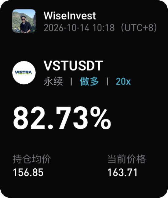 WiseInvest513's tweet photo. 趁着昨晚很多产品的价格都在低位，捡了一些筹码，如 VST、BE、MRVL、AVGO、INTC 、MU、SNDK我最近三个月 聊到的，我都捡了。

最新的仓位如下（只能放四张图）：

$VST  156 进 现在 163。

其实 VST 最近真的很硬，就在昨天晚上我在群里面进行语音直播，大家聊到了一个问题，科技股跌了那么多，为什么纳指跌的很少。

我就打开了自己的监控系统，发现资金很大一部分都流向了能源板块，就是科技股是跌的，但是能源板块基本上很稳，乃至再涨。

VST 还是看到 170，上次短线走了之后，这次下来了，我找个机会再进去。 

$BE 269 进 现在 266 

BE 走的很标准，大家打开 K 线图，你定位到日线级别来看，你就会发现 BE 从 9 月初开始走标准上升曲线，这也是那时候我开始频繁聊 BE 的原因。

到点位了我就止盈，下来了我就上车，其实这个波段做的很轻松，也很舒服，其实如果不出意外，BE，是可以继续突破 300 的，现在砸下来了，就是黄金坑，我愿意给能源板块再上一手。

$MRVL  265进 现在 271。

MRVL 我们过去也聊到过多次，我之前聊到我说，我对 mrvl 的理解来说就和我对美光的理解差不多，我从七月份就开始对他进行了一个非常深刻的剖析和解析。

而且就拿 mrvl 和 avgo 来说，我个人更加倾向于 mrvl 势能更强，来的快，拉的也快，反正 mrvl 也是看到 300.

$INTC 

INTC 前一段时间也多次聊到，那时候说了一句玩笑话，或许我们再也看到不到 两位数的 INTC，但是你从 K 线图来分析来看，其实100 的这个位置，真的支撑了很久。

我对群友说，我说如果下 100，我就在 95 接，那下不去，就是有支撑，那我 100 接点我也愿意。 

交易就是别人恐慌的时候，你进场，就是如此简单。 

其实我最近的仓位基本上都平掉了，唯独保留的是最近聊到的 NBIS，我一直都有保留，然后 NBIS 我是在 204 时候接了一些。

为什么我会进行这个超低的动作，等我下一条帖子来聊自己的一些理解和判断，

插个眼，我们下个帖子见