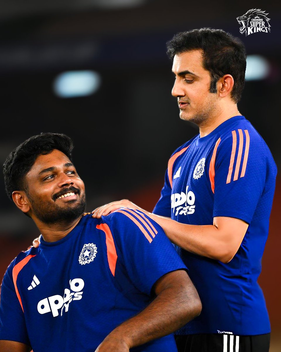 ChennaiIPL's tweet photo. Keep smiling and keep that grit going, Coach Saab! 😄💪

Have a Super Birthday, Gautam Gambhir! 🦁💛

#WhistlePodu https://t.co/rfhjJiiyVv